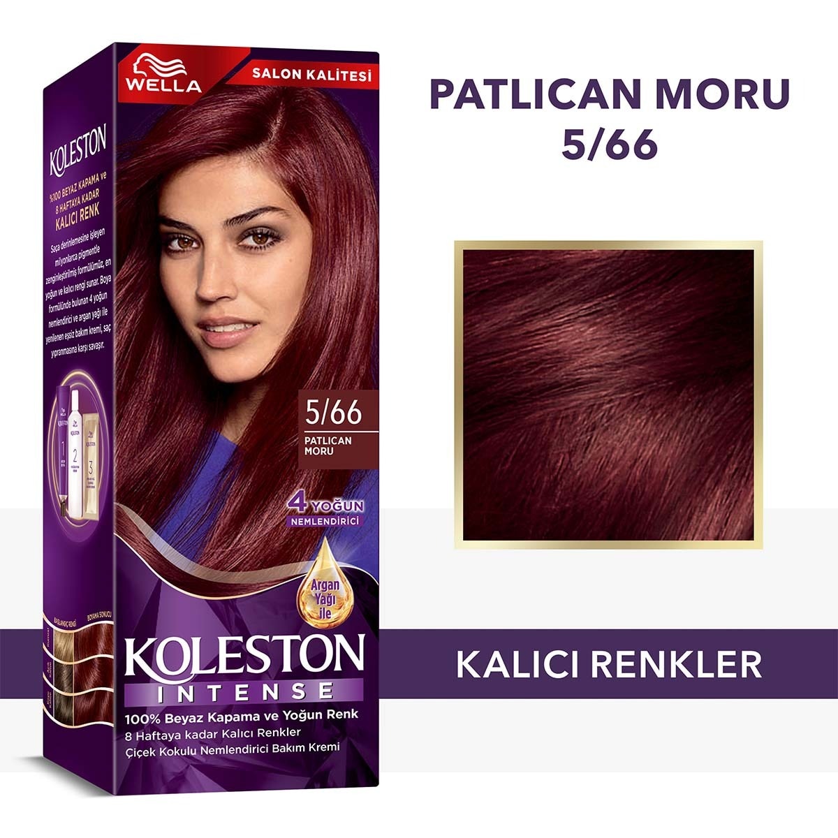  KOLESTON KOLESTON NATURALS Wella Koleston Intense Saç Boyası 5/66 Patlıcan Moru  1 of 7 