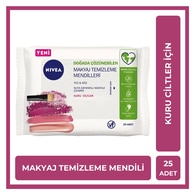Nivea Makyaj Temizleme Mendili Yüz ve Göz Kuru Ciltler için 25 Adet