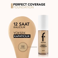 Flormar Perfect Coverage Yoğun Pigmentli SPF15 Fondöten No: 102