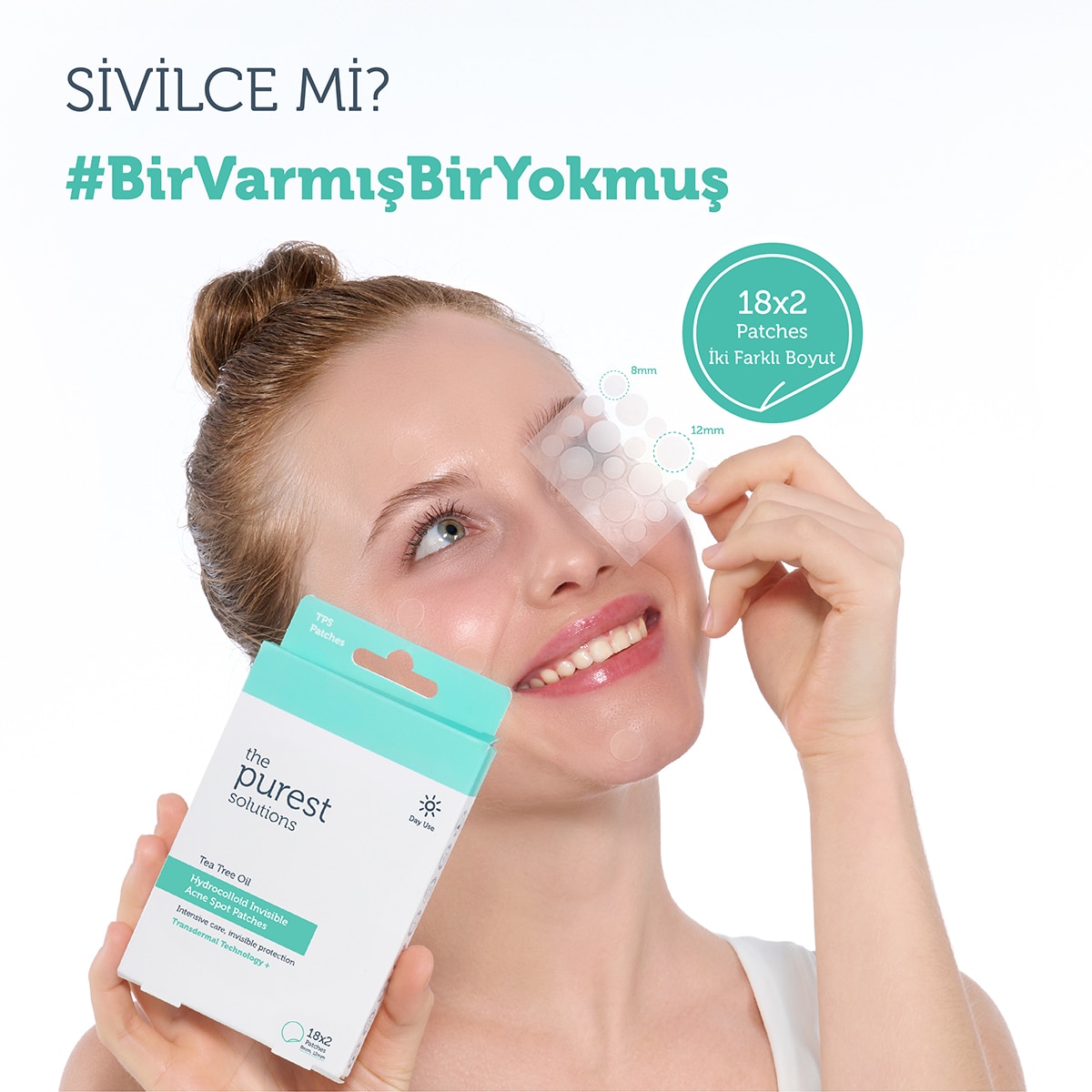  THE PUREST SOLUTIONS THE PUREST SOLUTIONS The Purest Solutions Hidrokolloid Akne Karşıtı & Yatıştırıcı&nbsp;Bant&nbsp;36'lı  1 of 8 