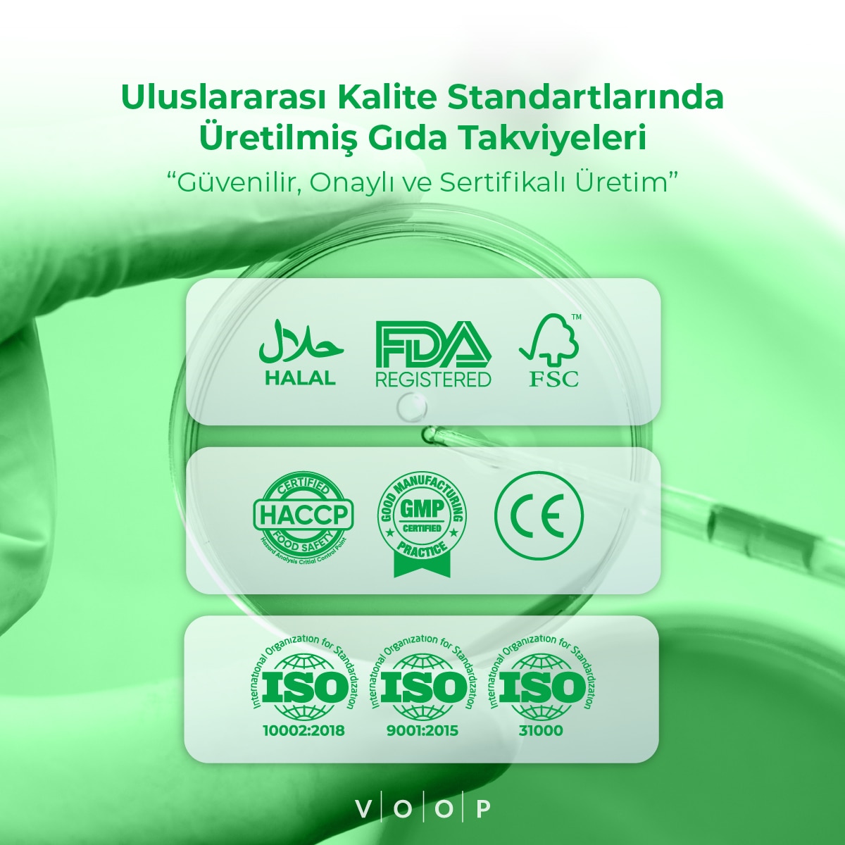 VOOP VOOP Voop Probiyotik Mikroorganizma İçeren 10'lu Saşe Takviye Edici Gıda 1 of 8