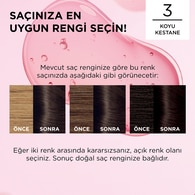 L'Oreal Paris Excellence Koyu Kestane Saç Boyası 3