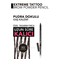  FLORMAR FLORMAR Flormar Extreme Tattoo Pudra Bitişli Kaş Kalemi No: 003 Dark Brown  1 of 5 