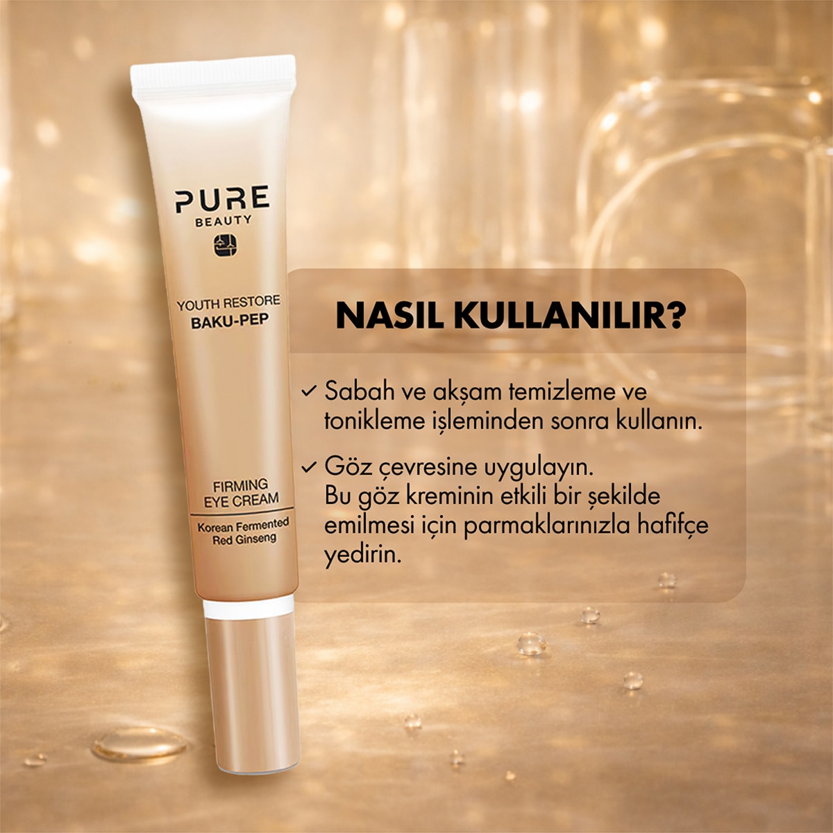 PURE BEAUTY Pure Beauty Youth Restore Sıkılaştırıcı Göz Krem 15 ml