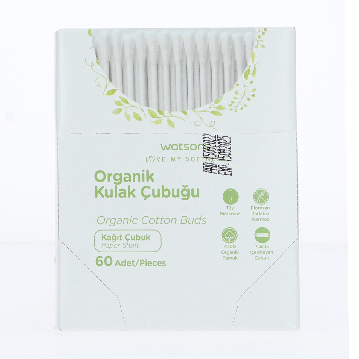WATSONS WATSONS Watsons Organik Kulak Çubuğu 60 Adet 1 of 1