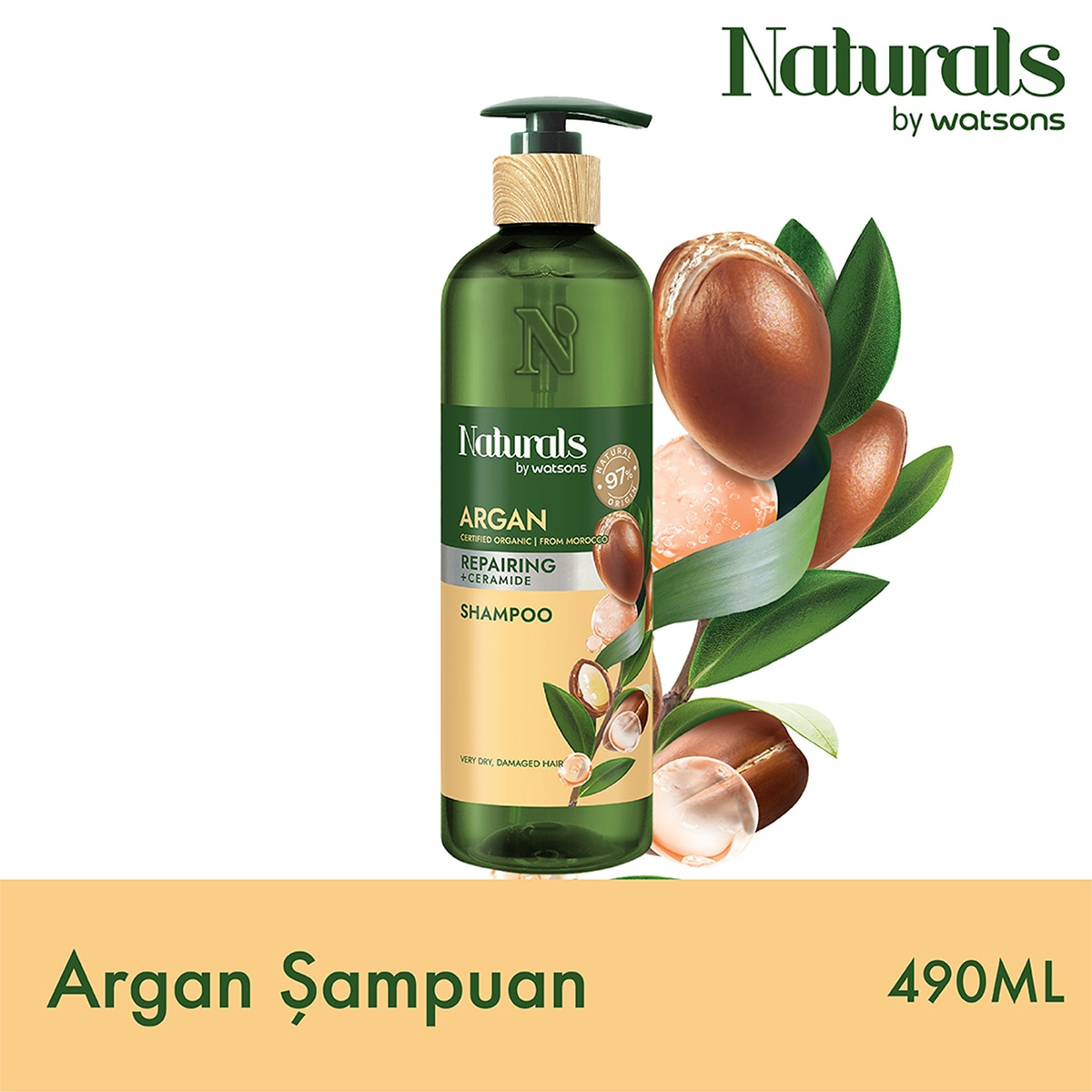  undefined NATURALS BY WATSONS Naturals By Watsons Argan Şampuan 490 ml 