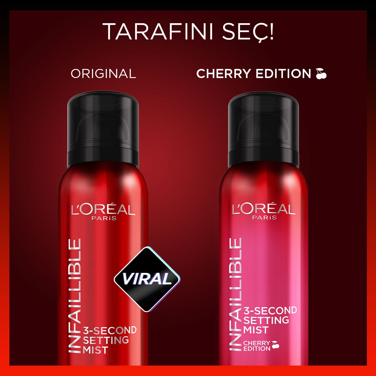 LOREAL PARIS LOREAL PARIS EXC. L'Oreal Paris Infaillable Sabitleme Spreyi Pink Cherry 1 of 4