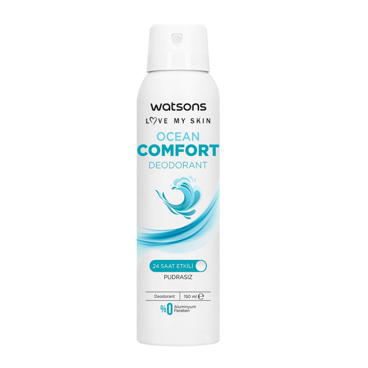  WATSONS WATSONS Watsons Ocean Comfort Deodorant Sprey Pudrasız 150 ml  1 of 2 