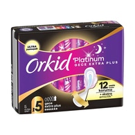  ORKID ORKID Orkid Platinum Hijyenik Ped Tekli Paket Gece Ekstra Plus 5 Adet  