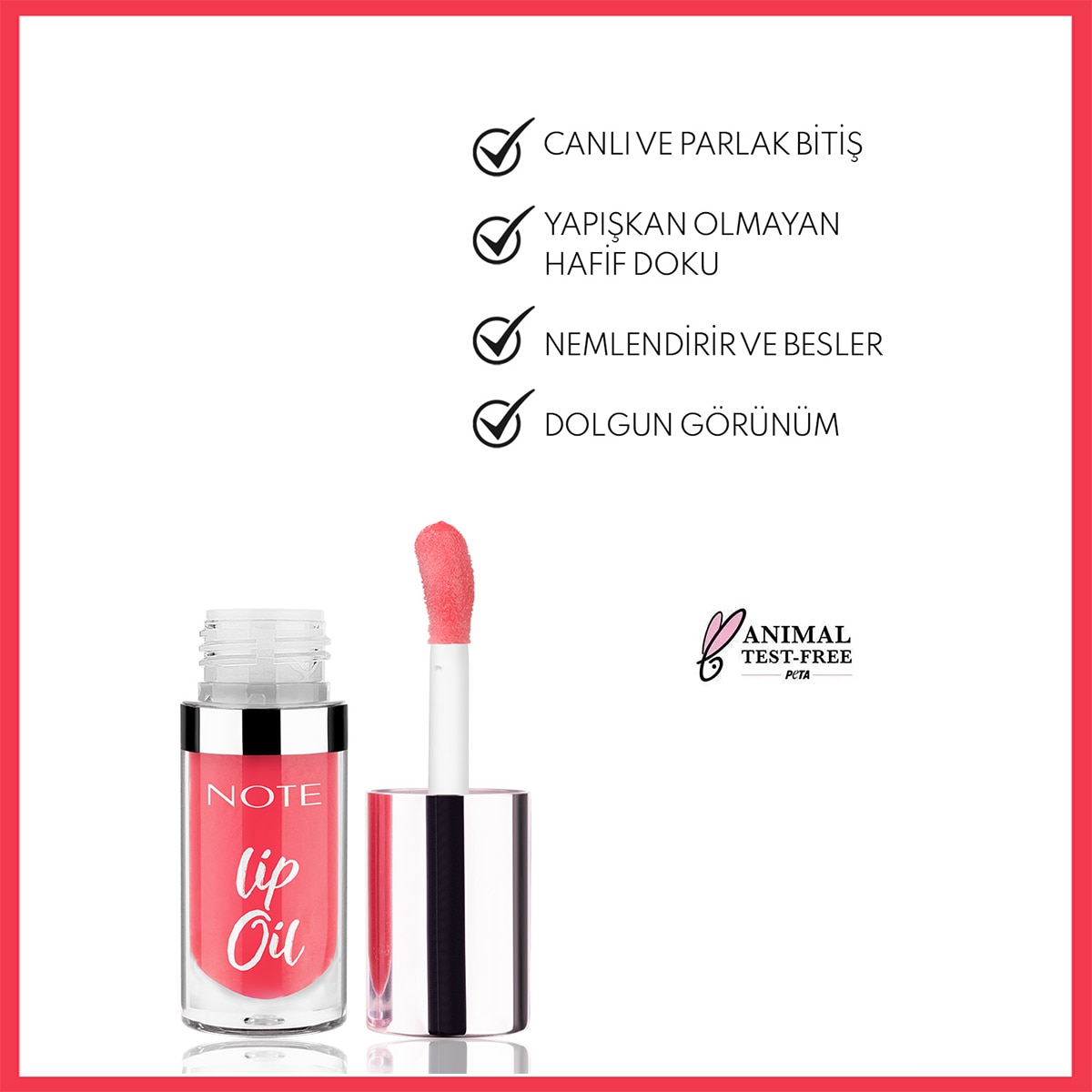 NOTE NOTE Note Lip Oil Nemlendirici ve Parlatıcı Dudak Bakım Yağı 10 Baby Pink Pembe 1 of 7