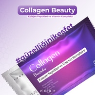  VOOP VOOP Voop Collagen Beauty Yüksek Biyoaktif Hidrolize Kolajen 100 Saf Ve Doğal 10 Toz Saşe  1 of 8 