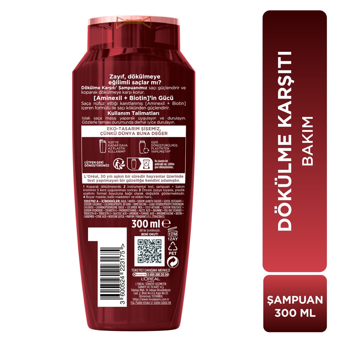  ELSEVE ELSEVE Elseve Şampuan Komple Direnç Dökülme Karşıtı 300 ml  1 of 7 
