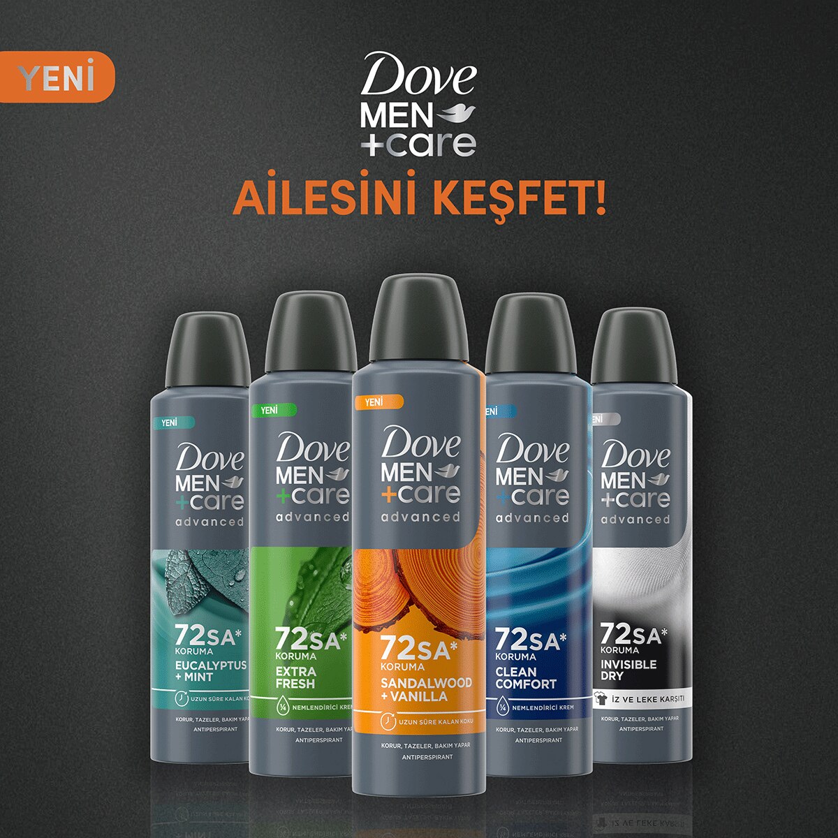  DOVE DOVE Dove Men Sandalwood & Vanilya Deodorant 150 ml  1 of 10 