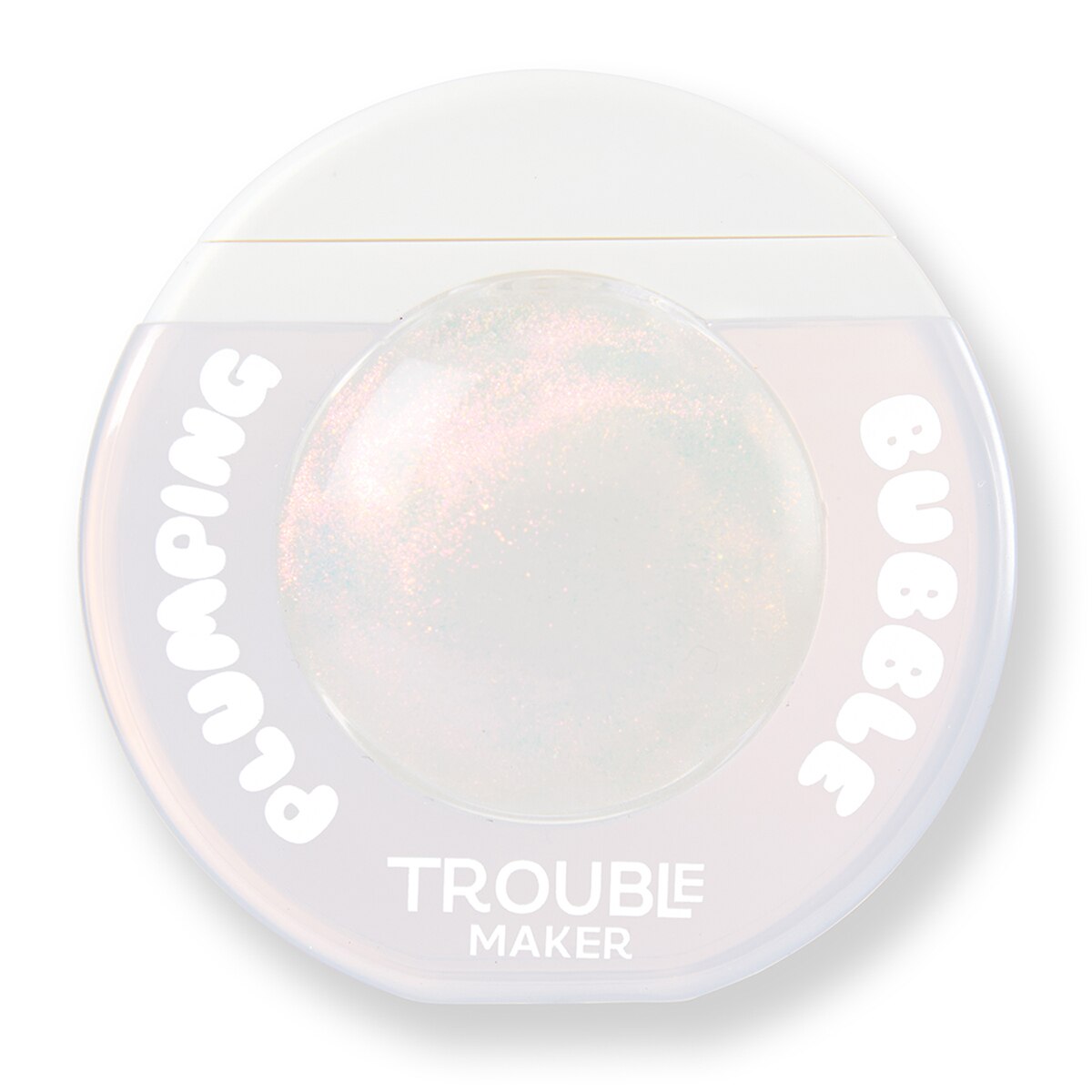 TROUBLE MAKER TROUBLE MAKER Trouble Maker Bubble Dudak Parlatıcısı Simli Şeffaf 1 of 2