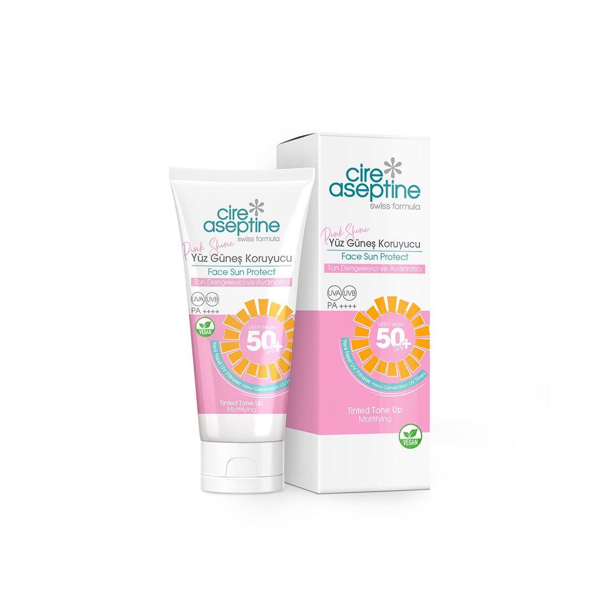  CIRE ASEPTINE CIRE ASEPTINE CireAseptine Yüz Güneş Kremi Ton Dengeleyici ve Aydınlatıcı Pembe 50 SPF 50ml  1 of 1 CireAseptine Yüz Güneş Kremi Ton Dengeleyici ve Aydınlatıcı Pembe 50 SPF 50ml