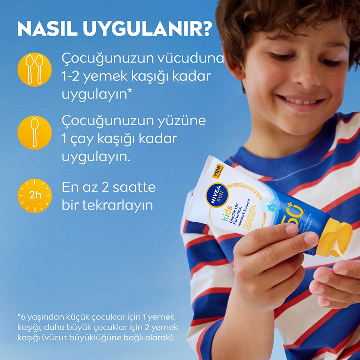  NIVEA SUN NIVEA SUN Nivea Sun Çocuk Günlük Koruma Vücut Güneş Koruyucu Losyon 100 ml  1 of 8 