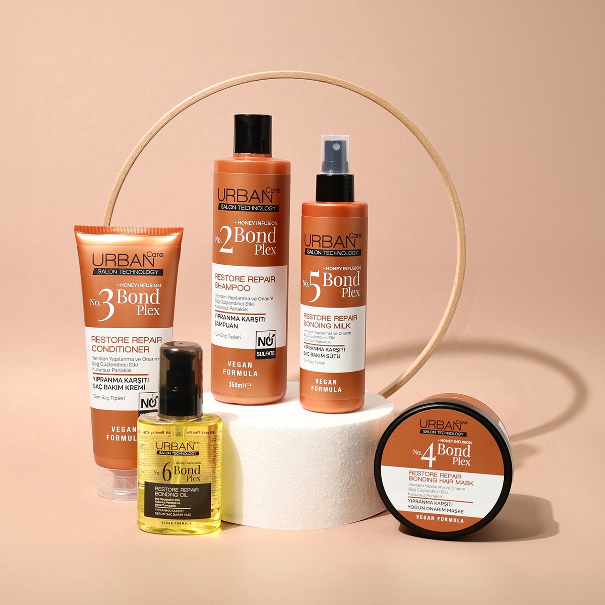 URBAN CARE URBAN CARE Urban Care No.1 Bond Plex Yıpranma Karşıtı Şampuanlama Öncesi Saç Bakım Maskesi 50 ml 1 of 6
