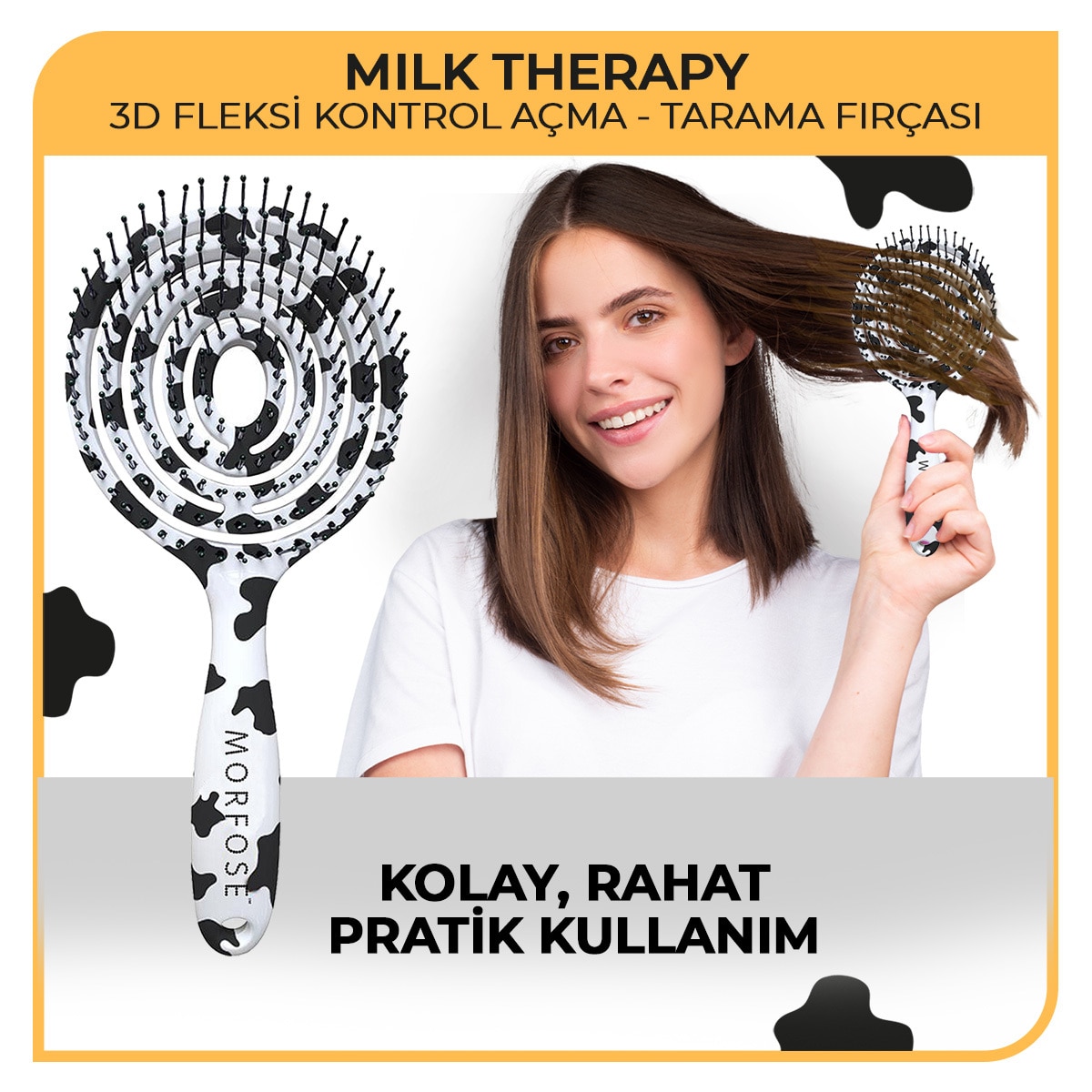 MORFOSE Morfose Milk Therapy Oval Saç Tarağı 1424094 | Watsons