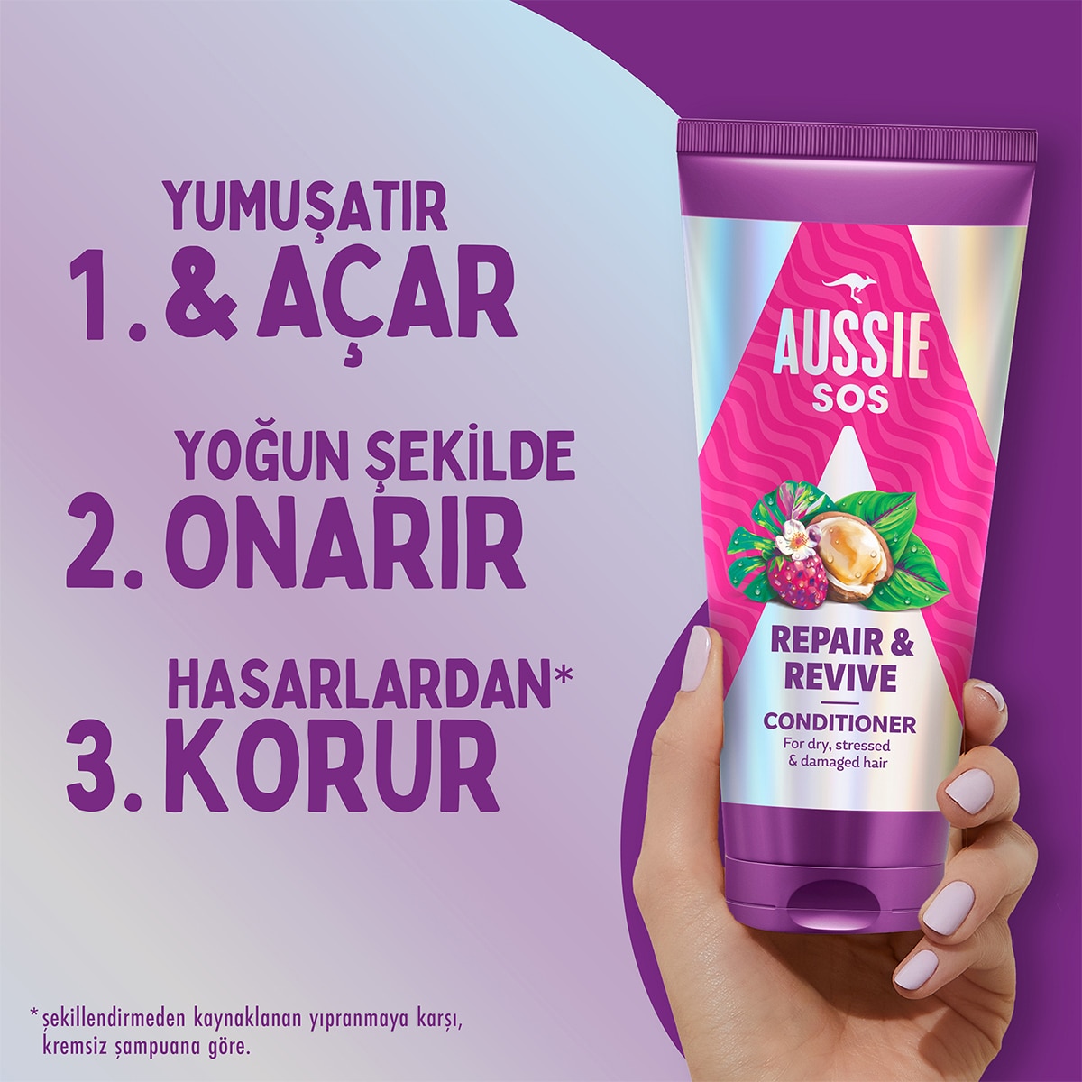  AUSSIE AUSSIE Aussie Sos Repair Revive Saç Kremi 350 ml  1 of 10 