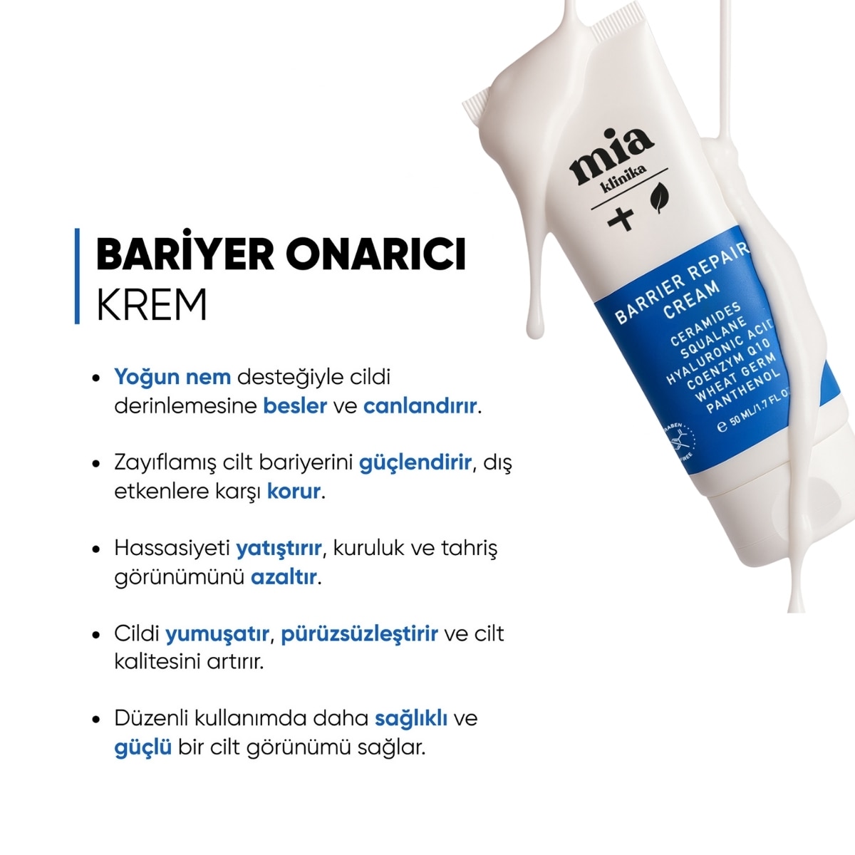  MIA KLINIKA MIA KLINIKA EXC. Mia Klinika Beyazlatıcı Pirinç Peeling 15 ml + Bariyer Onarıcı Krem 50 ml  1 of 6 