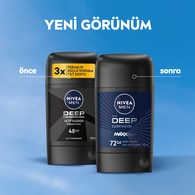 NIVEA MEN Erkek Stick Deodorant Deep Dimension Aktif Karbon 50 ml
