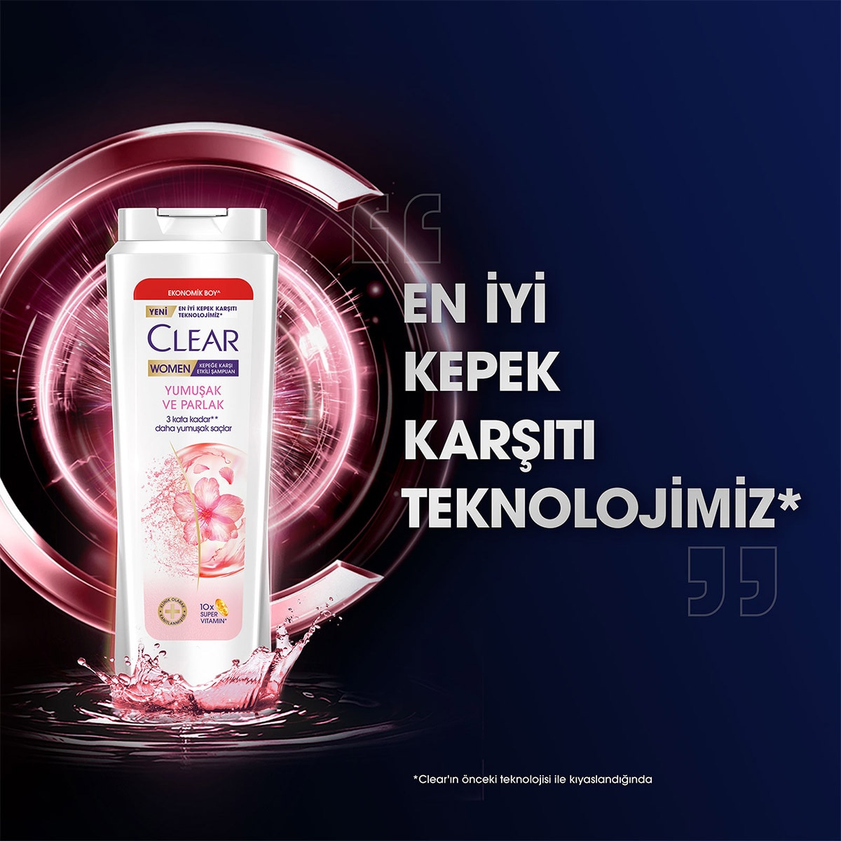  CLEAR CLEAR Clear Women Şampuan Yumuşak&Parlak 500 ml  1 of 9 