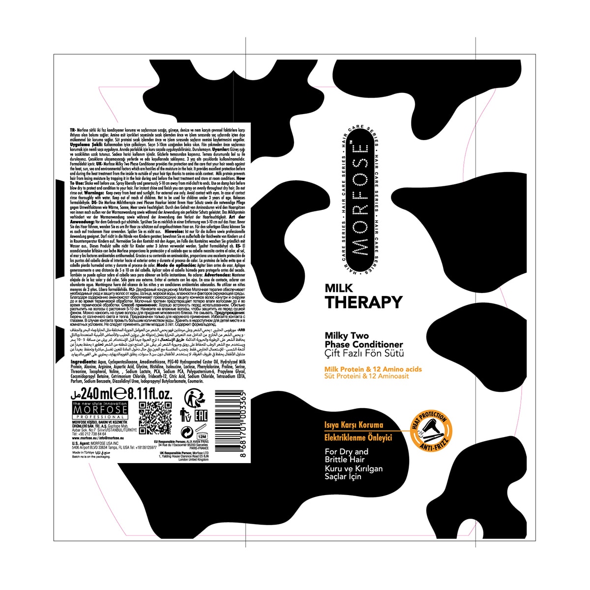  MORFOSE EXC. MORFOSE Morfose Milk Therapy Çift Fazlı Fön Sütü 240 ml  1 of 5 