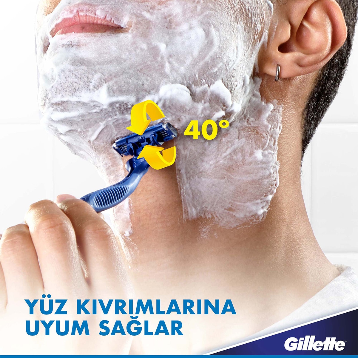  GILLETTE GILLETTE Gillette Blue3 Comfort Kullan At Tıraş Bıçağı 12 Adet  1 of 6 