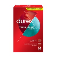  DUREX DUREX Durex Yakın Hisset Slim Fit Ekstra İnce Prezervatif 16'lı  1 of 1 