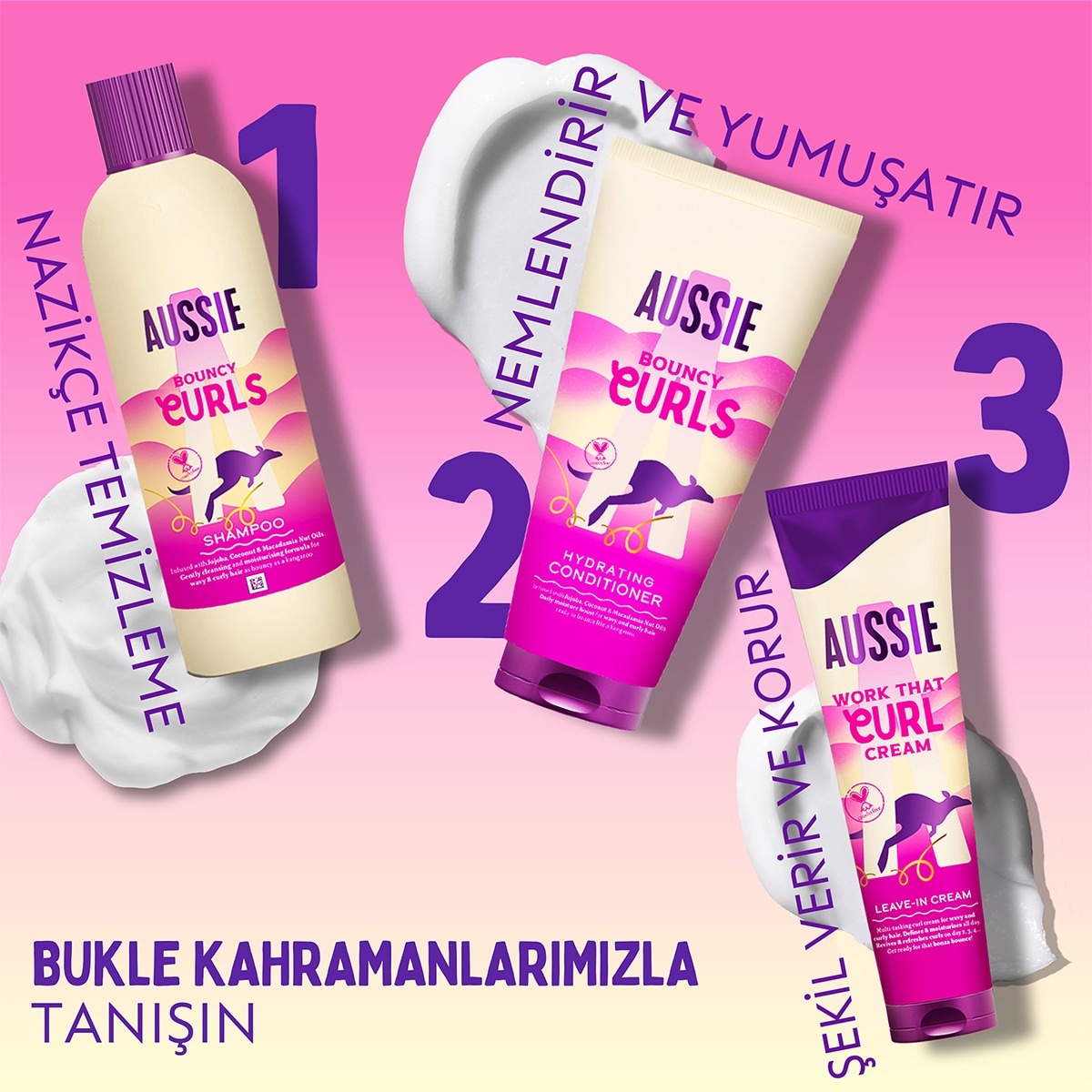  AUSSIE AUSSIE Aussie Bouncy Curls Arındıran Nemlendiren Şampuan 1 lt  1 of 8 