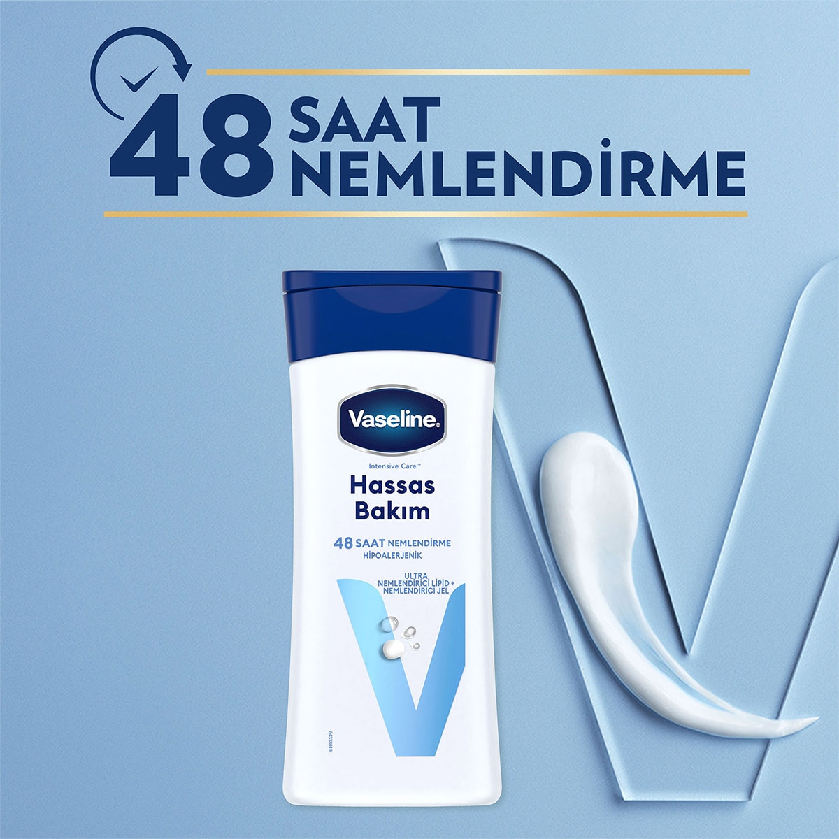  VASELINE VASELINE Vaseline Vücut Losyonu Hassas Bakım Kuru Çok Kuru ve Hassas Ciltler İçin 200 ml  1 of 10 