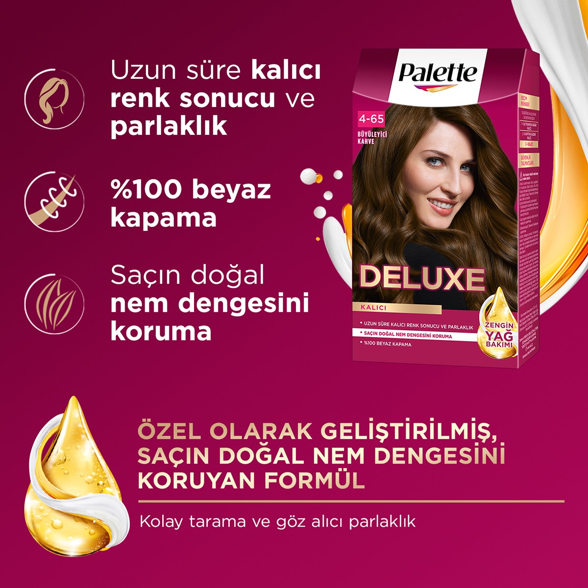 PALETTE PALETTE Palette Deluxe Saç Boyası 4-65 Büyüleyici Kahve 1 of 11