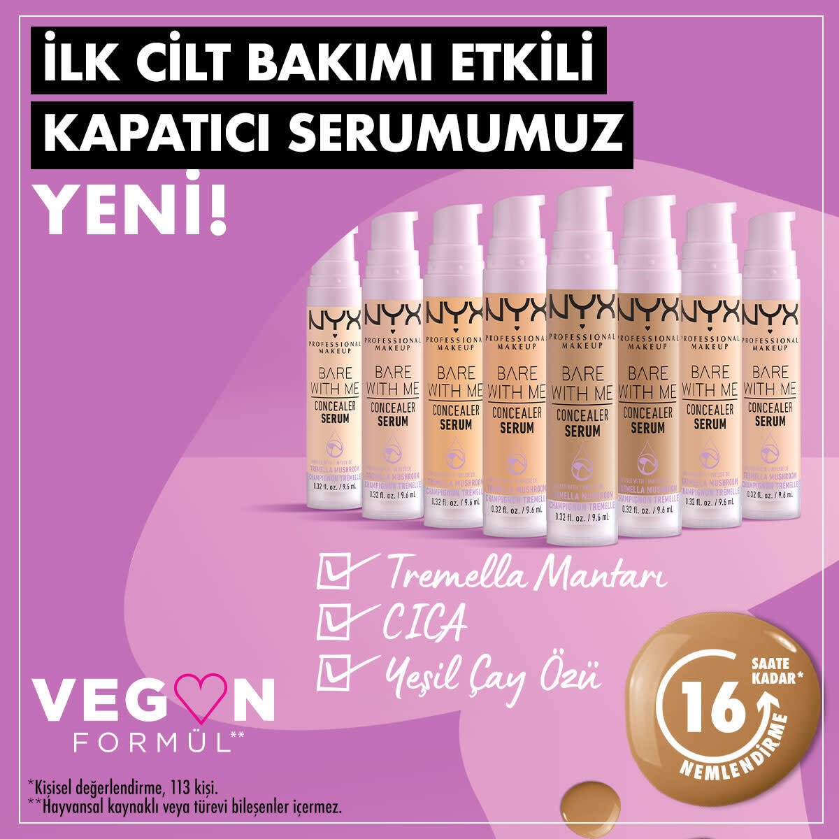 NYX NYX Nyx Professional Makeup Bare With Me Kapatıcı Serum 04 Beige 1 of 5