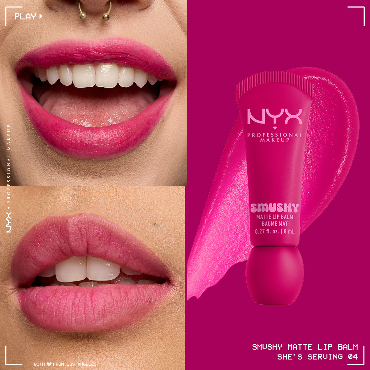 undefined NYX Nyx Professional Makeup Soft Matte Smushy Dudak Balmı She's Serving 04 1 of 8