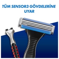 Gillette Sensor3 Tıraş Makinesi Yedek Bıçaklı