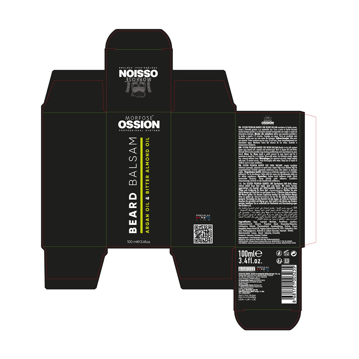  MORFOSE MORFOSE Morfose Ossion Premium Barber Line Sakal Balsamı 100 ml  1 of 6 