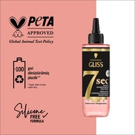 Gliss 7sec Split Hair Miracle Ekspres Onarıcı Bakım İyonik Kompleks ve Üzüm Çekirdeği Yağı ile 200 ml