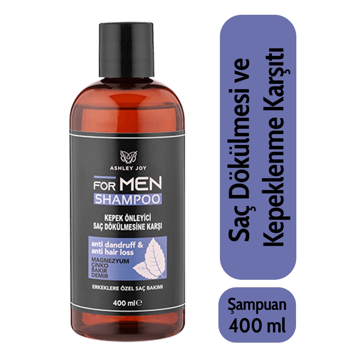 ASHLEY JOY ASHLEY JOY EXC. Ashley Joy Kepek Önleyici ve Dökülme Karşıtı Erkek Şampuanı 400 ml 
