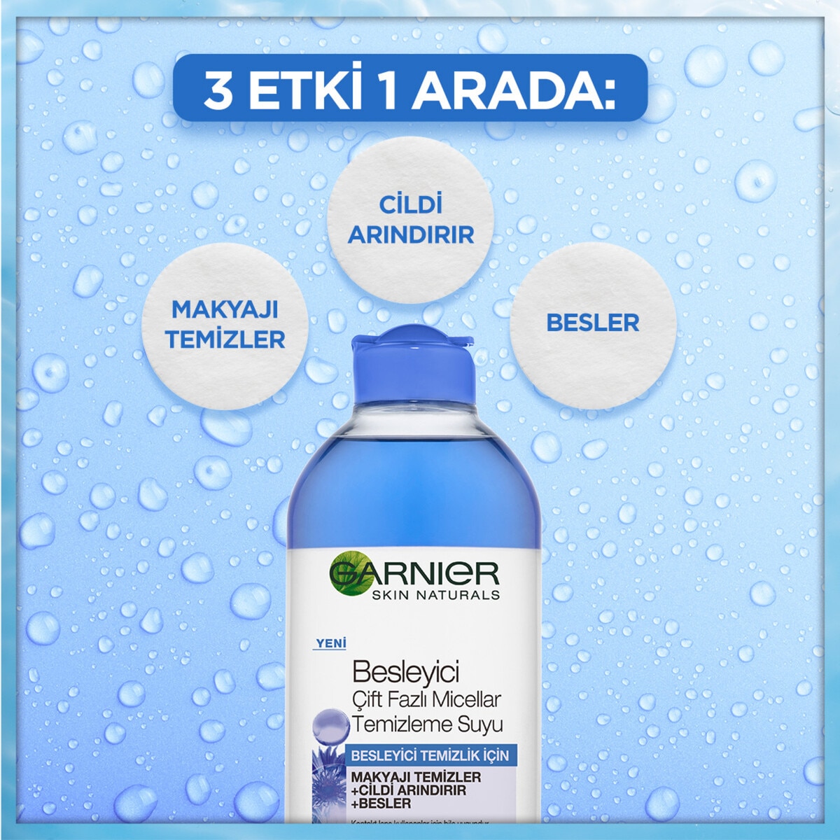  GARNIER GARNIER Garnier Besleyici Çift Fazlı Micellar Temizleme Suyu 400 ml  1 of 5 