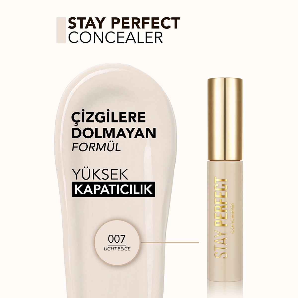  FLORMAR FLORMAR Flormar Stay Perfect Kapatıcı No: 07 Light Beige  1 of 6 