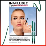 L'Oreal Paris Infaillable Automatic Jel Göz Kalemi Zümrüt Yeşili