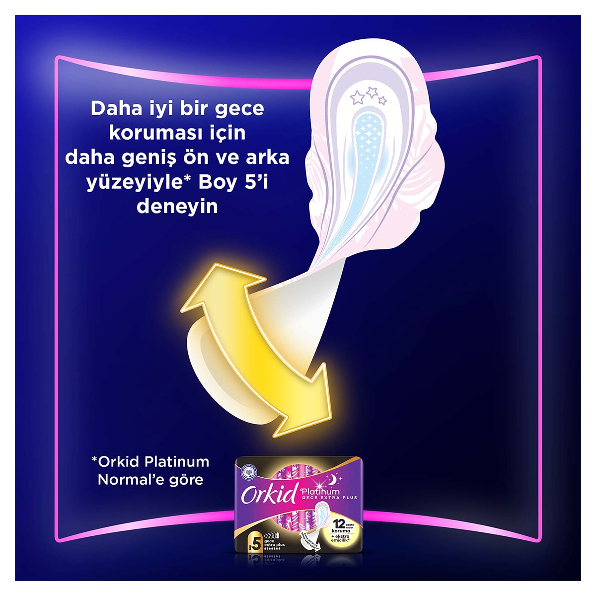 ORKID ORKID Orkid Platinum Hijyenik Ped Normal 8 Adet 1 of 12