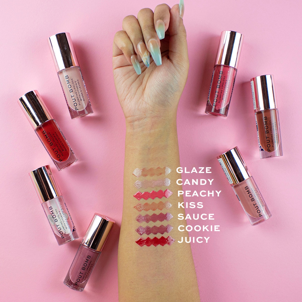 REVOLUTION REVOLUTION Revolution Pout Bomb Dolgunlaştırıcı Dudak Parlatıcısı Candy 1 of 7