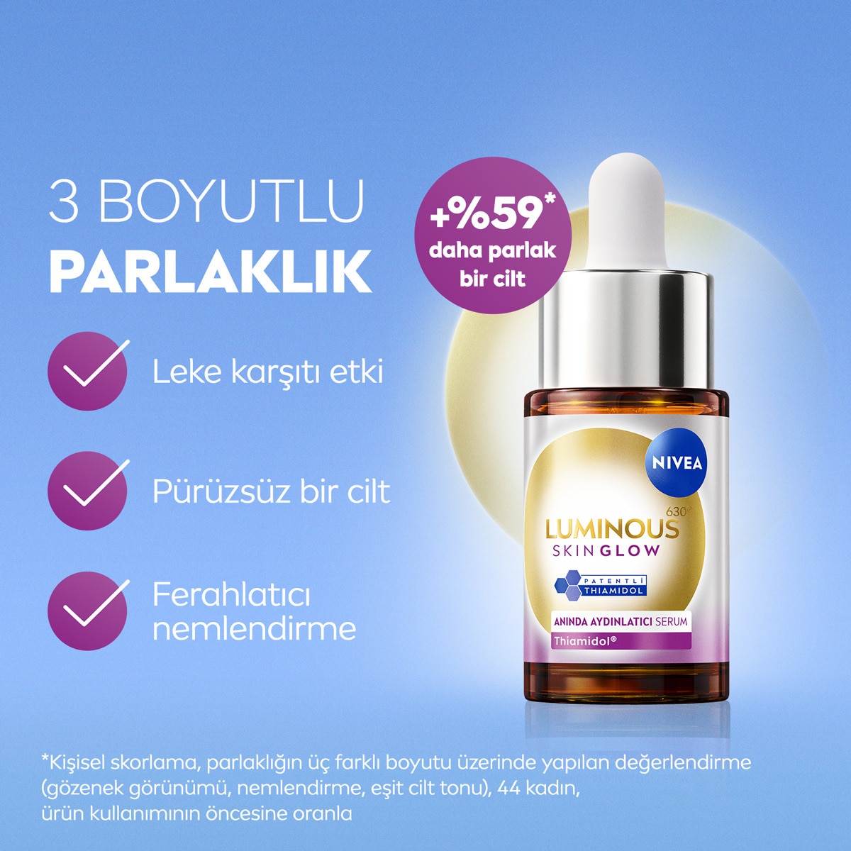  NIVEA VISAGE EXC. NIVEA VISAGE EXC. Nivea Luminous630 Skin Glow Anında Aydınlatıcı Serum 15 ml  1 of 6 