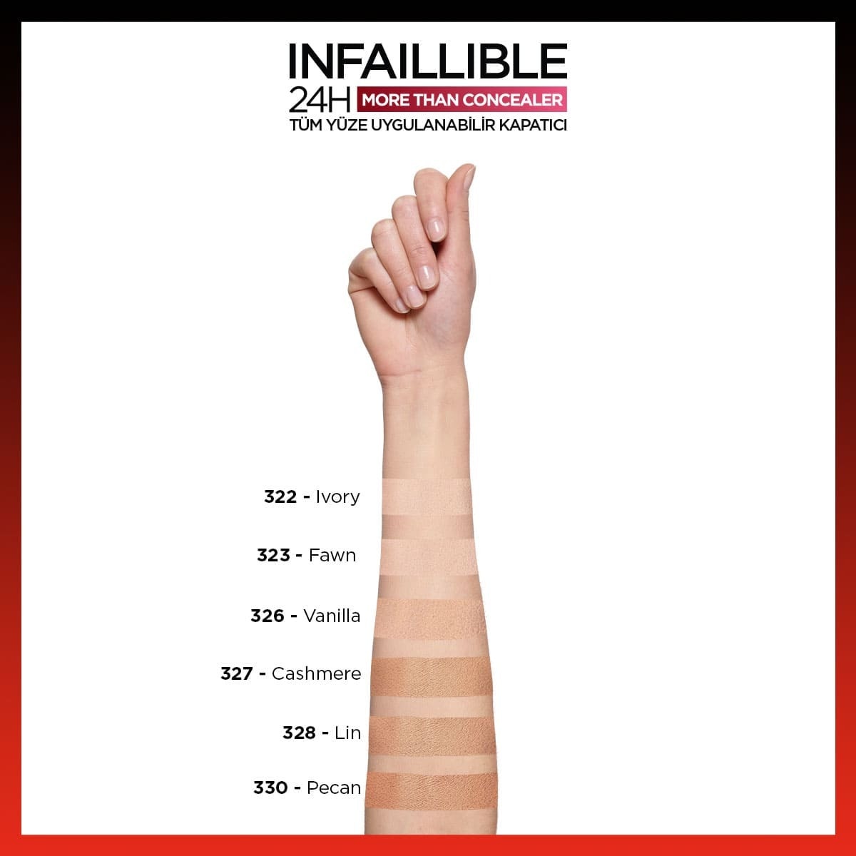 LOREAL PARIS LOREAL PARIS L'Oreal Paris Infaillible 24H Kapatıcı 327 Cashmere 1 of 5