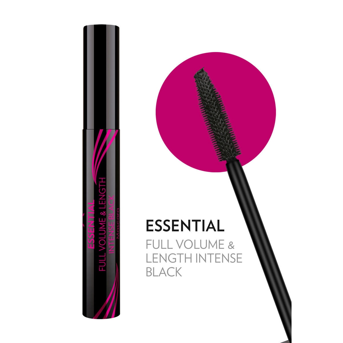 GOLDEN ROSE GOLDEN ROSE Golden Rose Essential Ekstra Hacim ve Uzunluk Veren Siyah Maskara 1 of 5