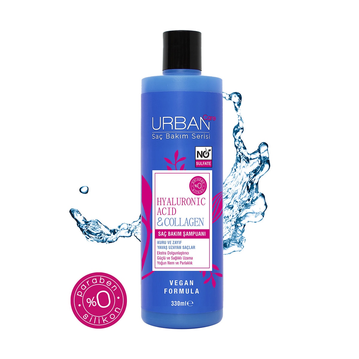  URBAN CARE URBAN CARE Urban Care Hyaluronik Asit & Kolajen Sülfatsız Şampuan 330 ml  1 of 3 