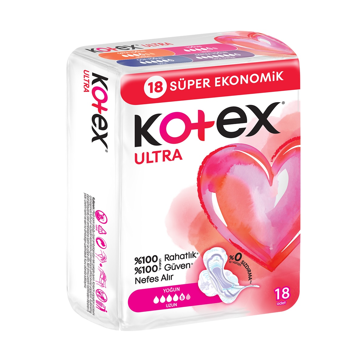 KOTEX Kotex Ultra Quadro Uzun 18 adet 119560 | Watsons