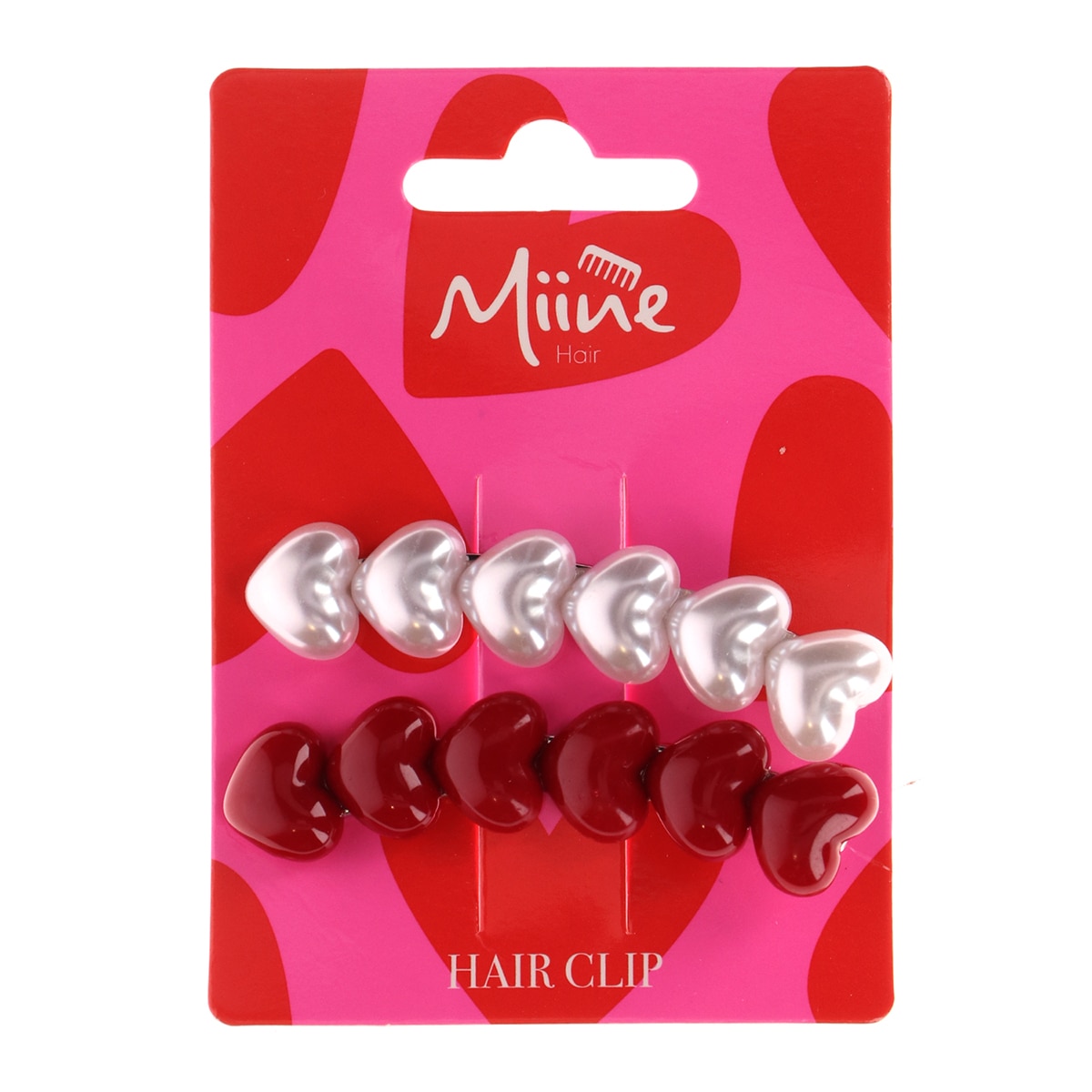  MIINE MIINE Miine Sevgililer Günü Toka Kalp 2'li   1 of 2 