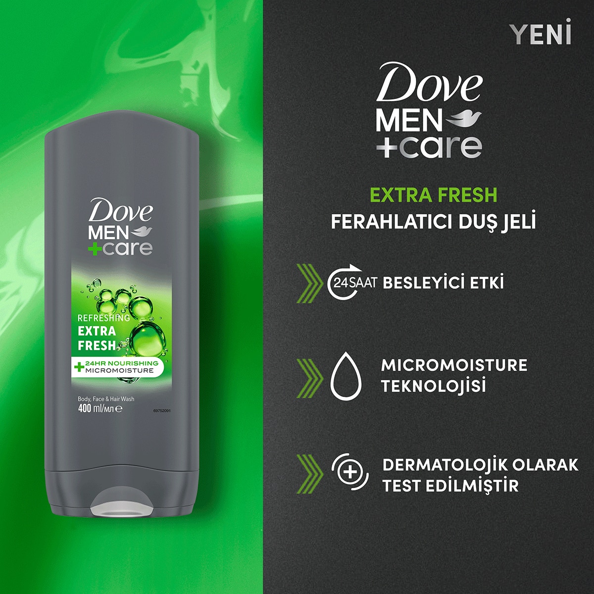 DOVE MEN DOVE MEN Dove Men +Care Extra Fresh Duş Jeli 400 ml 1 of 11